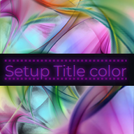 TitleStyle - violet&dot